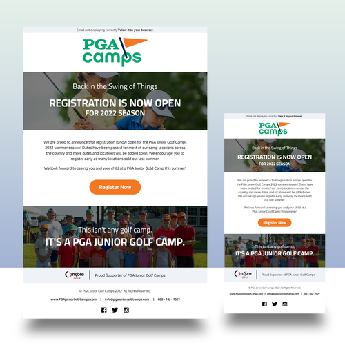 2023 - Summer Camp Registration Announcement Design by julieannlga