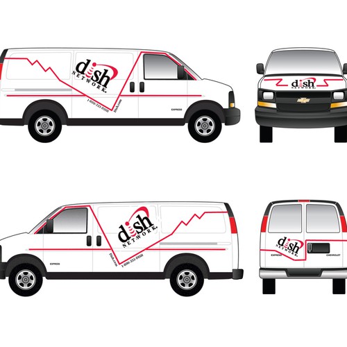 V&S 002 ~ REDESIGN THE DISH NETWORK INSTALLATION FLEET デザイン by honkytonktaxi