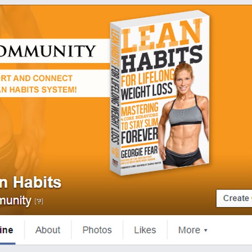 Awesome cover image needed for a Facebook Group (PR for new nutrition book) Design by Ulareni