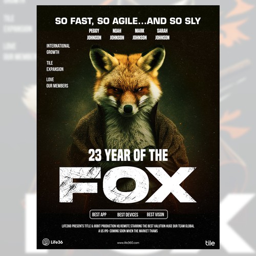 Life360 2023 Year of the Fox Poster Design by Drewmahadi