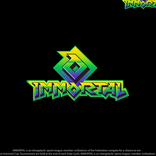 Create the logo for the most beloved Intergalactic Federal Sports; IMMORTAL! Design by uxboss™