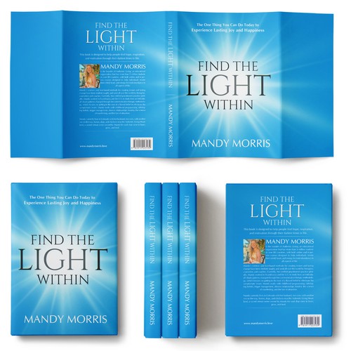 Book cover “find the light within” Design by Wizdizz