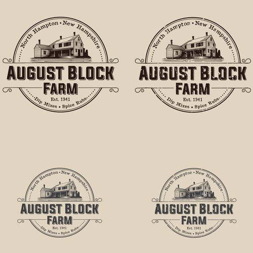 Create a vintage logo for a New England farm!!! Design by citra1988