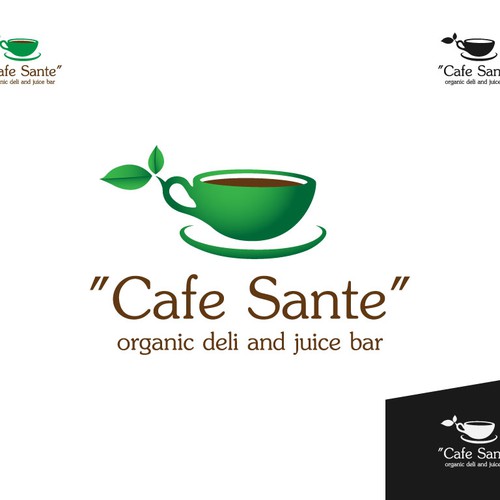 Create the next logo for "Cafe Sante" organic deli and juice bar デザイン by marius.banica
