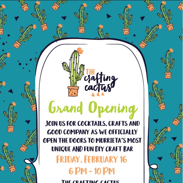 Hand drawn invitation for a craft bar