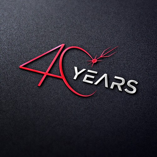 Looking for a modern, expressive 40 years jubilee logo Design by Ideaplane Studio