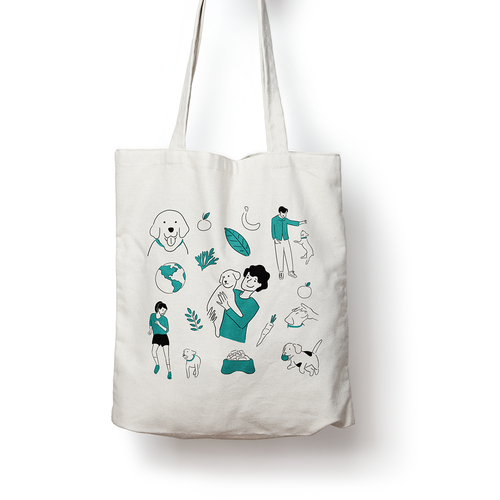 SonagiさんのTOTE BAG DESIGN - Sustainable Dog Food Company needs tote bagデザイン