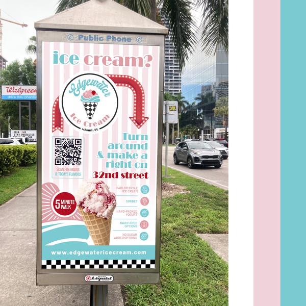 ice cream signage