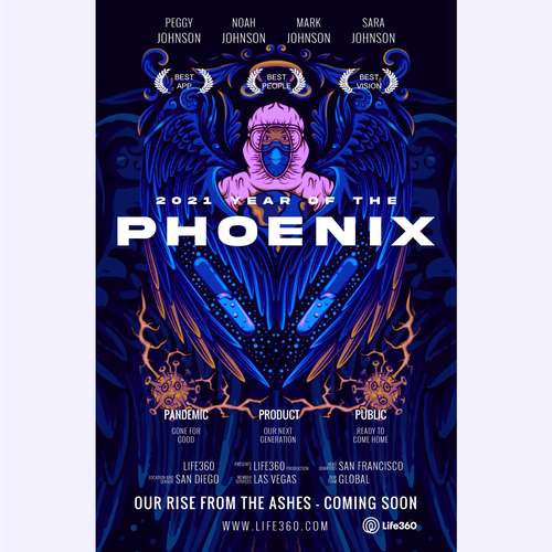 Fun Faux Movie Poster for a Public Company - 2021 Phoenix Design by anggiatosdelogos