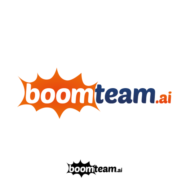 Design by kdgraphics titled "Bold logo for boomteam.ai"