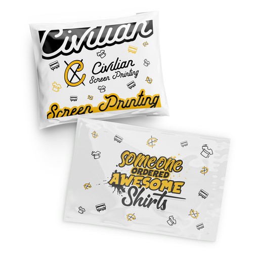 Poly Mailer design Design by Nadun Prabodana