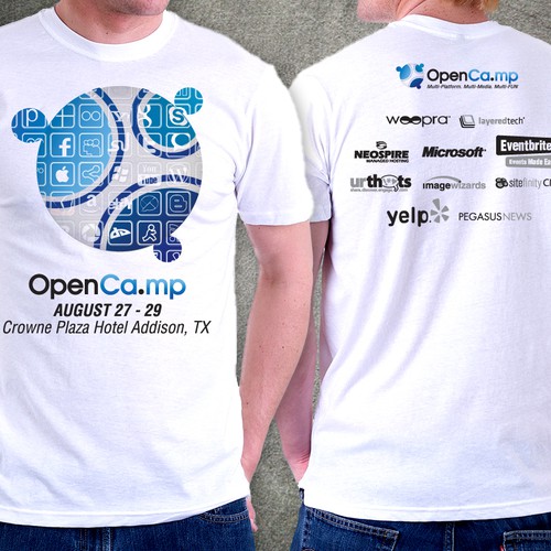 Design di 1,000 OpenCamp Blog-stars Will Wear YOUR T-Shirt Design! di J K