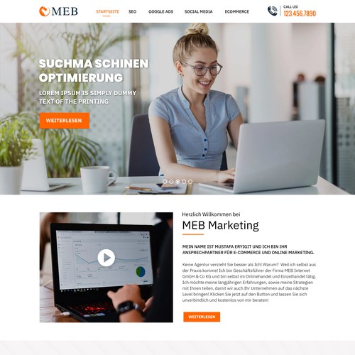 Web page design contest entry by saro3005