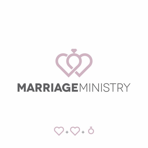 Clean logo design for a marriage ministry