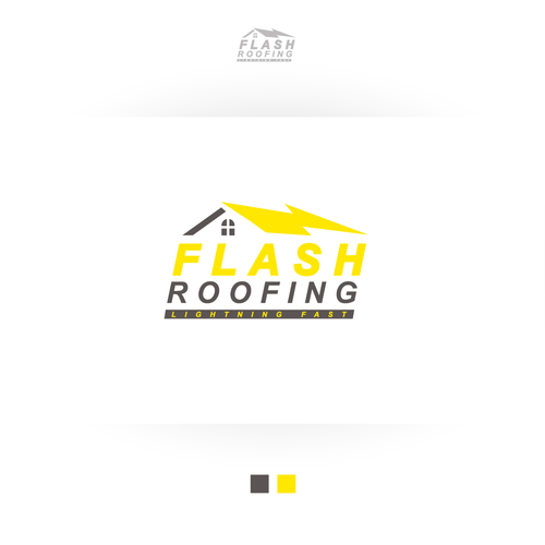 Compete to create a logo for Flash Roofing! Design by Rexboi