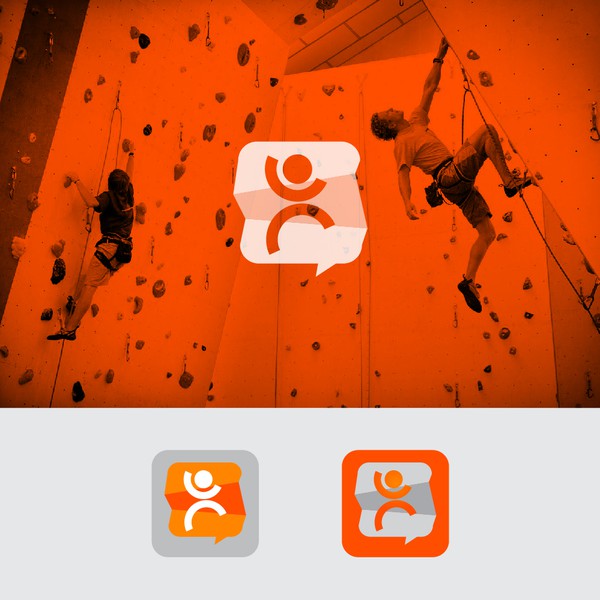 Design by locknload titled "Chat Apps logo for climber"