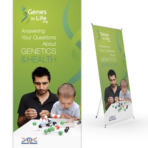 Create a conference poster for Genetic Alliance! Design by LocLe