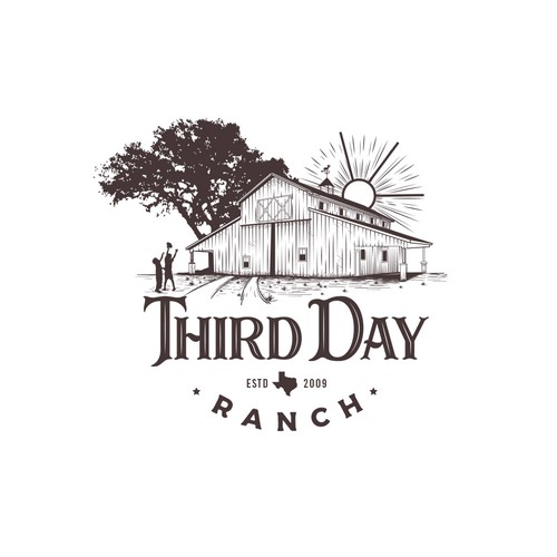 Capture essence of Texas ranch experience in new Third Day Ranch logo Design von haganhuga