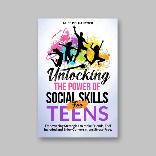 Minimalist Book cover for Teens ages 13-18 suffering from social anxiety and need to learn social skills Réalisé par KMS Arafat