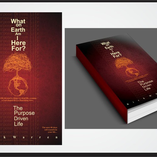 Book cover redesign for "What on Earth Am I Here For? The Purpose Driven Life" by Rick Warren Design by DimasDesigner