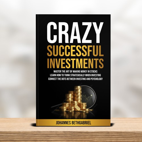 Powerful Book Cover for an Investing book that helps to Build Wealth in the Stock Market Design by T.Primada