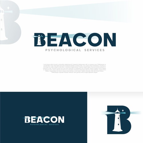 Logo for psychologist private practice providing therapy. Serious but hopeful. Design by Yulianto.dedy