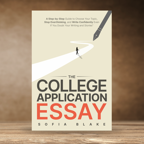 Sharp, fun, upbeat design for a book cover on writing for college applicants Design by praveen007