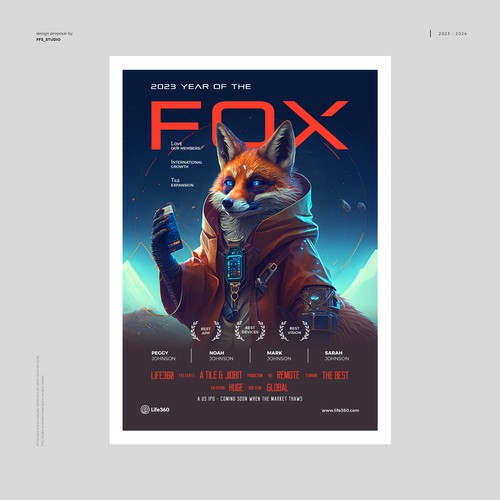 Life360 2023 Year of the Fox Poster Design by FF3