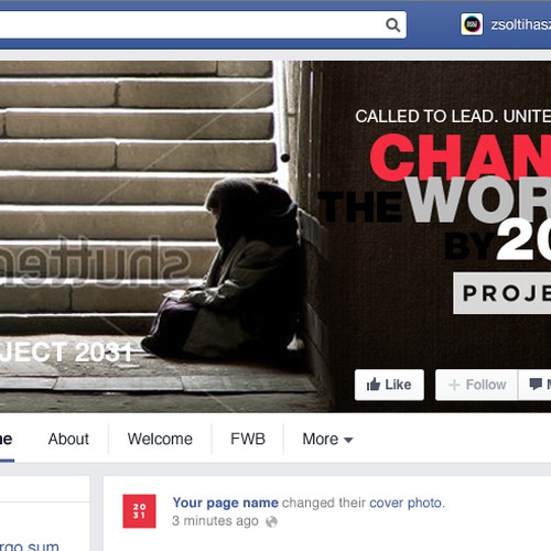 Create a Facebook Header design for PROJECT2031 Design by ArtisteXz