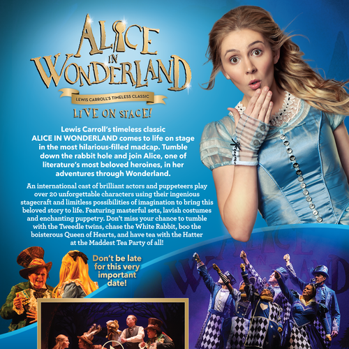 alice in wonderland play poster