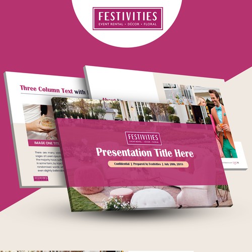 Festivities Powerpoint Deck Design by SN Asha