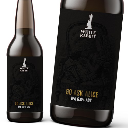 Designs | The White Rabbit needs a luxurious Beer Label | Product label ...