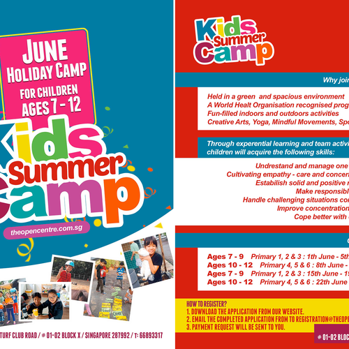 Create A Flyer For Sensational Summer Camp For Kids