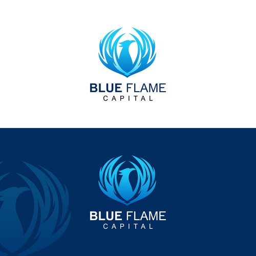We need a Blue Flame Logo worthy of classic car hood status...but not...really. Design by J A R C design