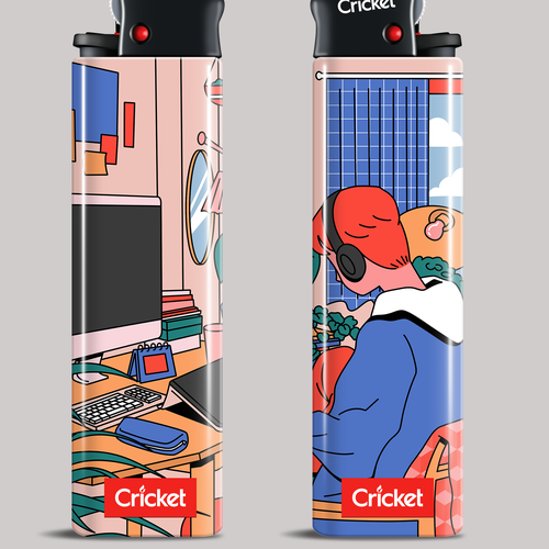 Create Art on a Lighter: Astrology, Y2K, Rave & Aliens! [multiple winners] Design by Ega Elanda