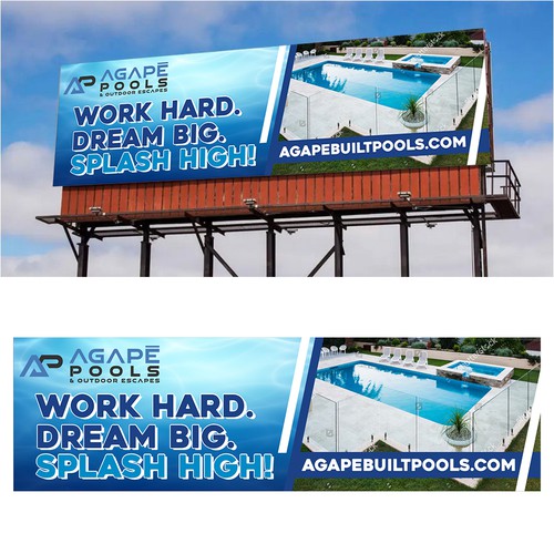 POOL AND OUTDOOR LIVING BILLBOARD DESIGN Design by e^design