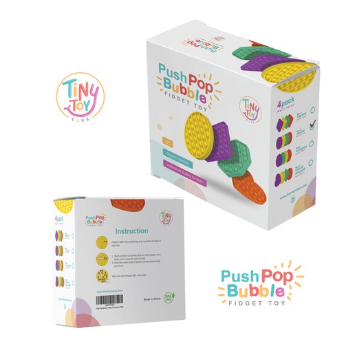 Toy Company in need of a playful, bright, and descriptive packaging. Design by cl3an & the Bridge