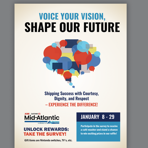 Acme Survey Need 100% Participation Design by Smarika Ahuja ❤