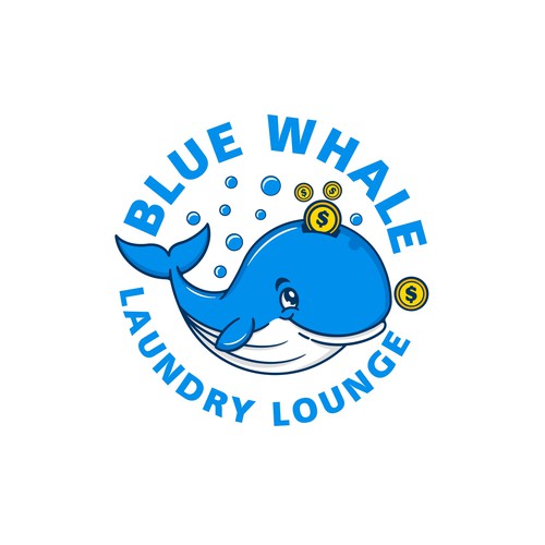 Unleash Your Creativity, Logo Design for "Blue Whale Laundry Lounge" Design by Riza S