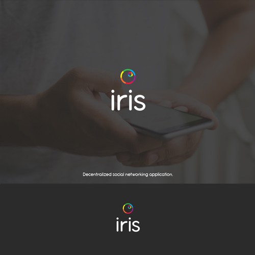 Logo for Iris, the decentralized alternative to social media giants Design by Ana ✨