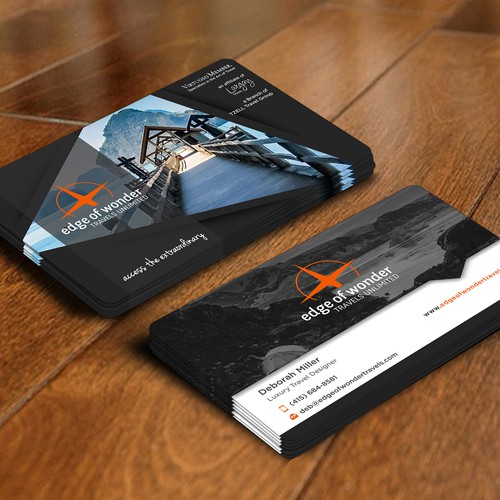Create a card that exudes the awesomeness of luxury adventure travel Design by dkuadrat™