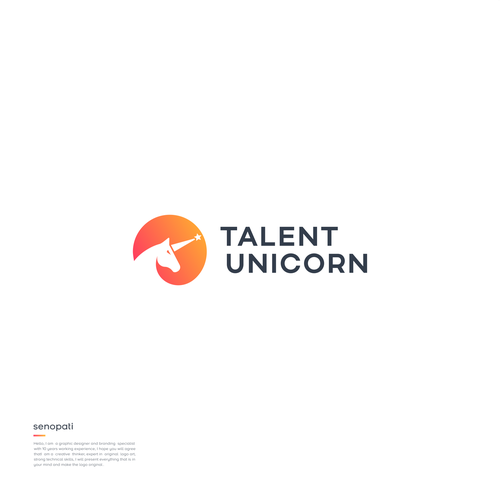 Talent Unicorn - HR Consulting Business Logo! Design by senopati ®