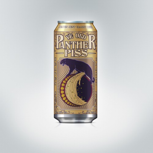 "Panther Piss" BEER Label - GuaranteedWinner - Blind, not private.   Get Pissed!   Design by Wintrygrey