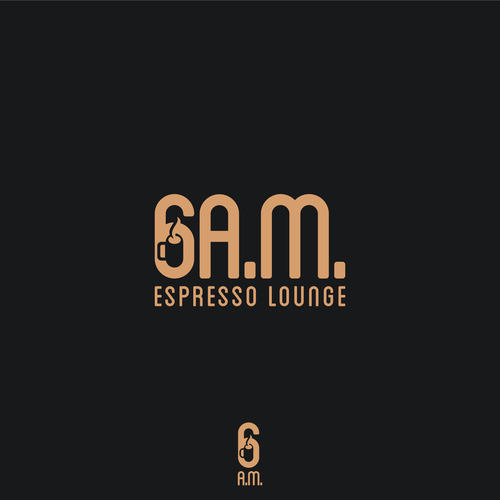 Design an enticing logo for 6 A.M. Espresso Lounge Design by Grifix