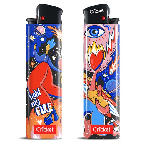 Create illustrations for a limited collection of Cricket Lighters (Multiple Winners) Design by HannaSymo