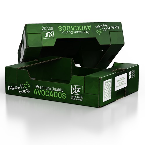 Avocado export box design Design by Carl Haus