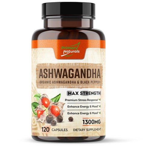 Design Primary Naturals Needs a Supplement Label Designed - Ashwagandha di ✝DeSiGnEr✝JOHN