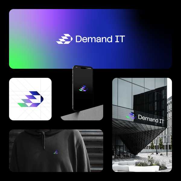 Modern logo for Demand IT