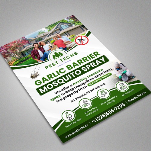 Eco friendly mosquito pest control Design by Artist@Joy Dey