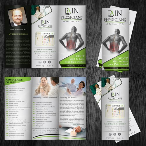 Pain Physicians of Indiana needs a new brochure design Réalisé par Keyline
